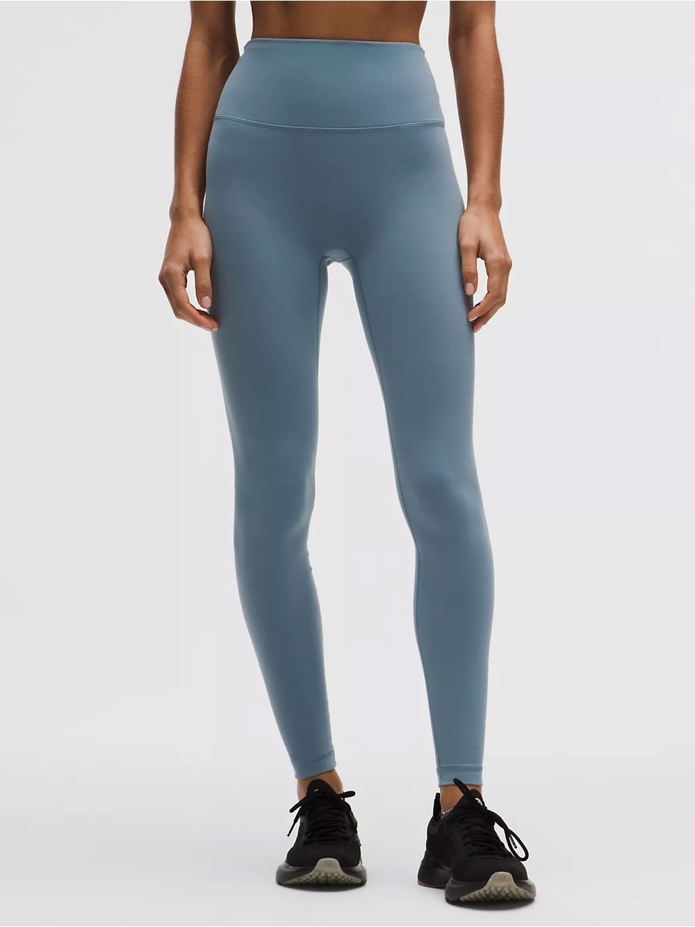 NWT Lululemon Wunder Train No Line HR Tight 28” Steel Blue
